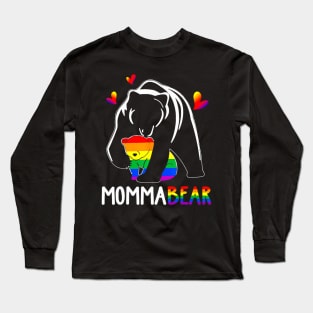 LGBT Mama Momma Bear Gay Pride Proud Mom Mother's Day Long Sleeve T-Shirt